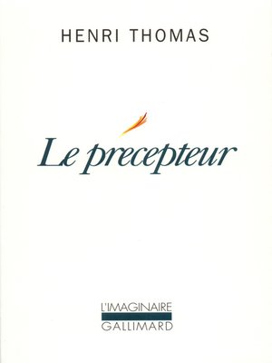 cover image of Le précepteur